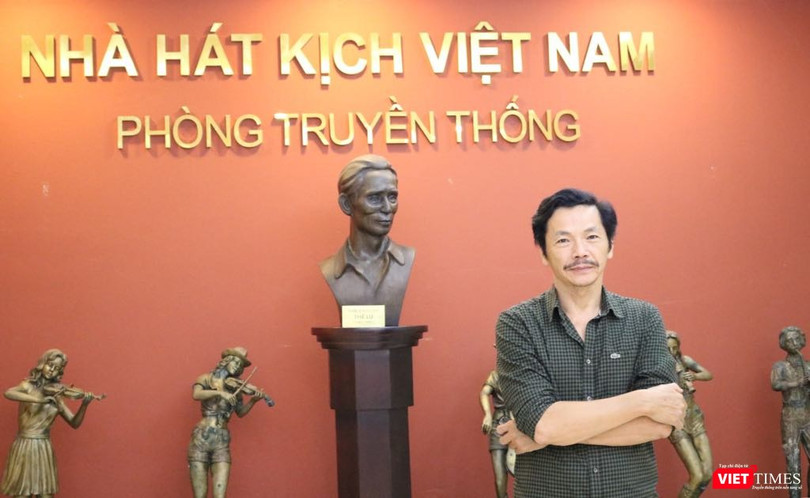 NSND Trung Anh tại Nhà hát Kịch Việt Nam. Ảnh: Minh Thúy