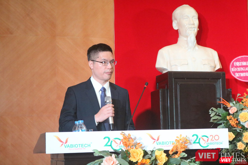 TS. Đỗ Tuấn Đạt – Chủ tịch Công ty TNHH MTV Vaccine và Sinh phẩm số 1 (VABIOTECH) (Ảnh: Minh Thuý)
