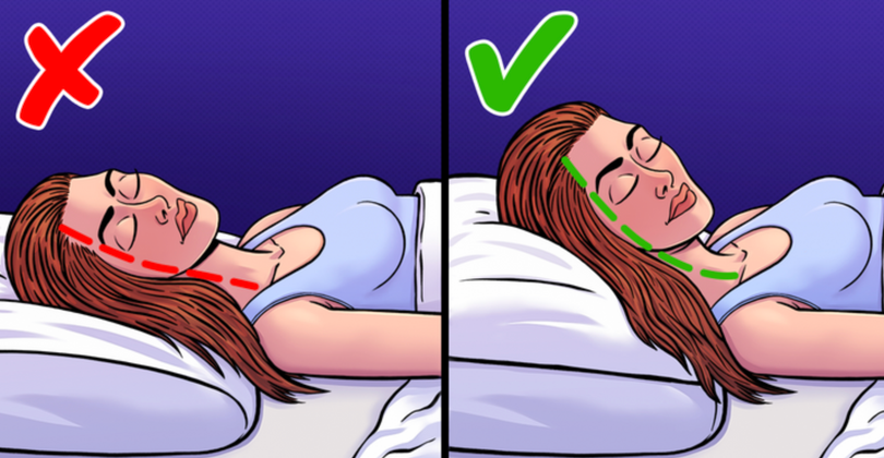 Tư thế ngủ đúng cách giúp giảm quầng thâm mắt (Ảnh: Brightside) Tư thế ngủ đúng cách giúp giảm quầng thâm mắt (Ảnh: Brightside)