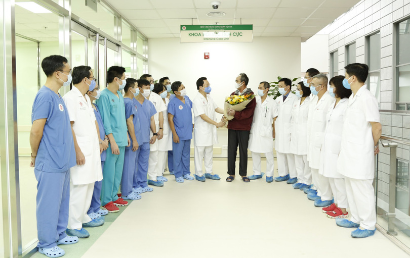 Bệnh nhân ghép phổi trong ngày xuất viện (Ảnh: BVCC) Bệnh nhân ghép phổi trong ngày xuất viện (Ảnh: BVCC)