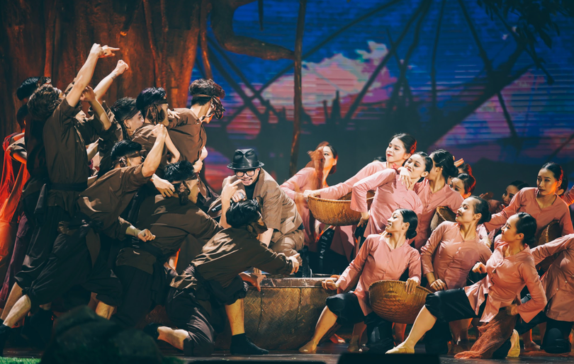 Tiết mục ra khơi (Ảnh - VTV)