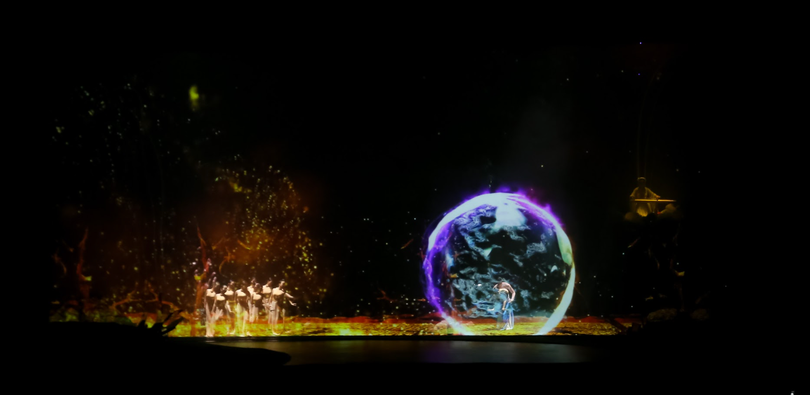 Tiết mục múa vũ điệu nước (Ảnh - VTV)