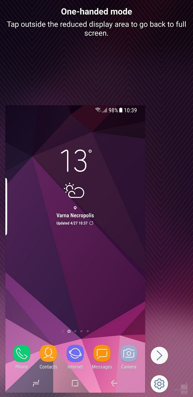 Cách bật chế độ một tay ở Samsung Galaxy S8/S8 Plus ảnh 3