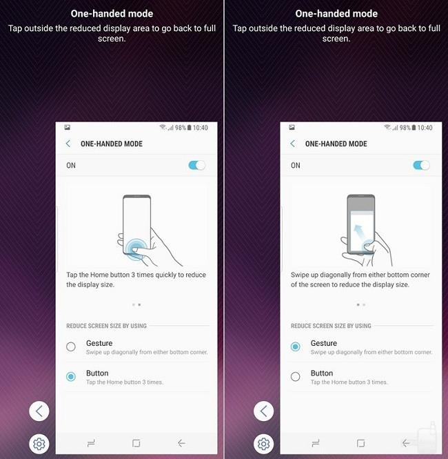 Cách bật chế độ một tay ở Samsung Galaxy S8/S8 Plus ảnh 4