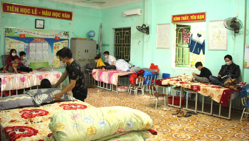 Trường Tiểu học Lai Cách - khu cách ly của 62 chiến binh nhí (Ảnh: BYT)