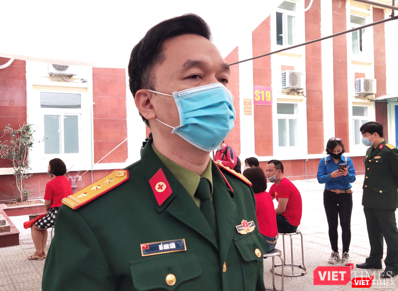 Thượng tá, PGS.TS. Hồ Anh Sơn - Phó Giám đốc Viện Nghiên cứu Y dược học Quân sự, Học viện Quân Y – (Ảnh Minh Thuý)