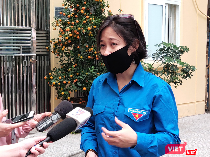 Chị T.T.N., 36 tuổi, giáo viên Trường THPT Giáp Bát (Ảnh - Minh Thuý)