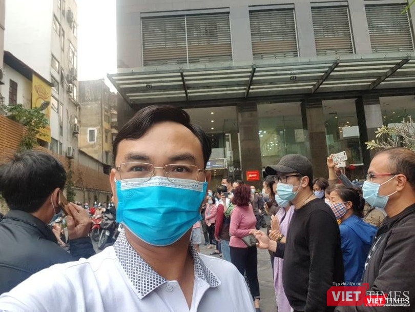 Anh Phan Văn Hiệu – cư dân ở chung cư Sky City Tower 88 Láng Hạ (Ảnh - NVCC)