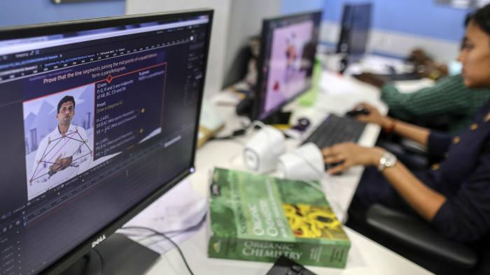 Ứng dụng học tập đầu tiên của BYJU'S (Ảnh: Bloomberg)