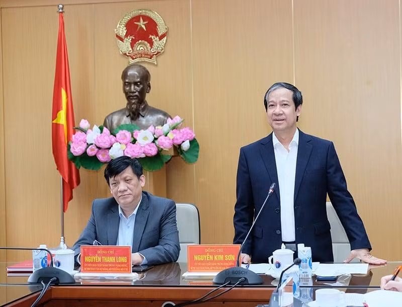 Bộ trưởng Bộ GD&amp;ĐT Nguyễn Kim Sơn (Ảnh - Trần Minh)