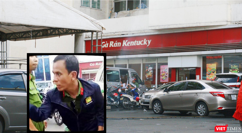 Người đàn ông mặc bộ trang phục công an "dởm"