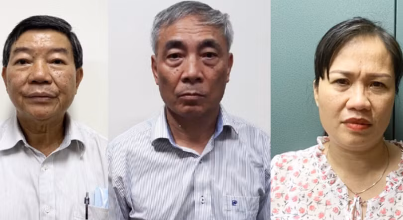Giám đốc, nguyên Phó giám đốc, kế toán trưởng Bệnh viện Bạch Mai bị bắt vì nâng khống giá thiết bị y tế, chiếm đoạt tiền của người bệnh (Ảnh: Bộ Công an) 