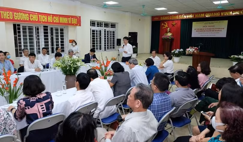 Các cử tri bày tỏ ý kiến tại hội nghị (Ảnh - BYT) Các cử tri bày tỏ ý kiến tại hội nghị (Ảnh - BYT)