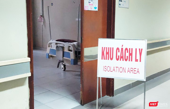 Khu vực cách ly bệnh nhân. Ảnh: Minh Thúy 