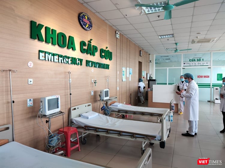 Khoa cấp cứu, Bệnh viện Bệnh Nhiệt đới Trung ương. Ảnh: Minh Thúy 