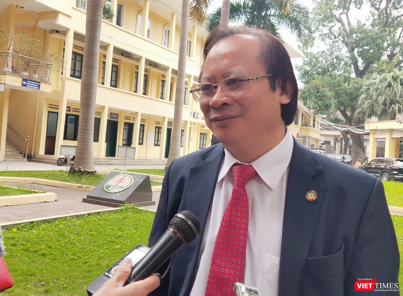 PGS. TS. Nguyễn Viết Nhung – Giám đốc Bệnh viện Phổi Trung ương. Ảnh: Minh Thúy 