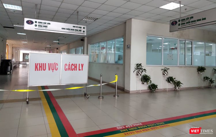 Khu vực cách ly tại Bệnh viện Bệnh Nhiệt đới Trung ương cơ sở 2. Ảnh: Minh Thúy