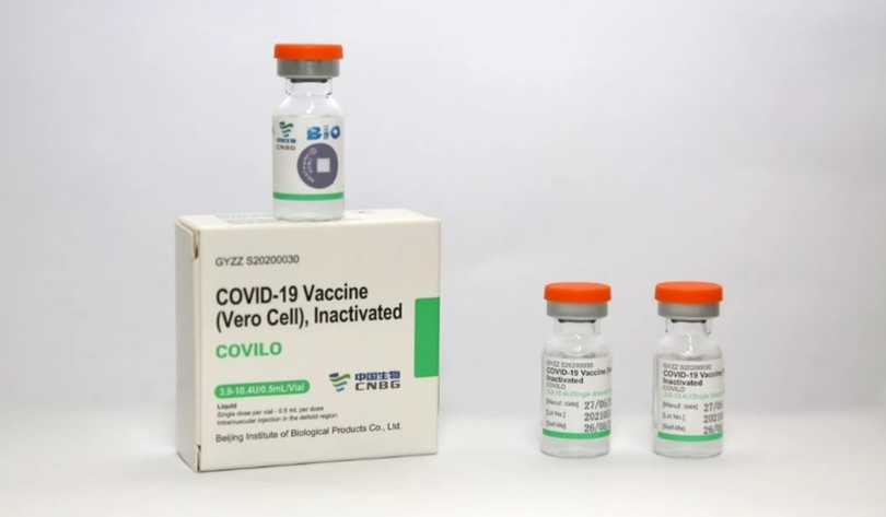 Vaccine phòng COVID-19 Vero Cell của Sinopharm (Ảnh - BYT) 