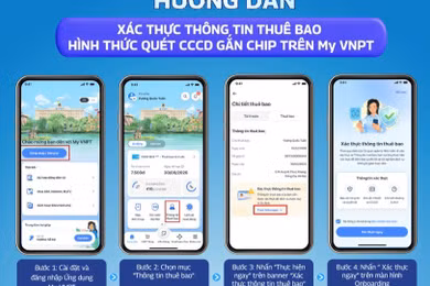 VinaPhone hướng dẫn cách xác thực thông tin thuê bao từ ứng dụng MyVNPT