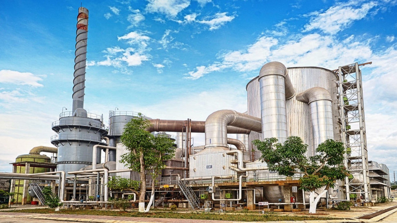 Lò chế biến phosphor vàng (P4) tại tổ hợp hóa chất Đức Giang Lào Cai. Ảnh: DGC