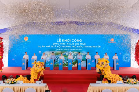 Vingroup khởi công công trình nhà ở cho thuê dự án nhà ở xã hội phường Phố Hiến, tỉnh Hưng Yên 