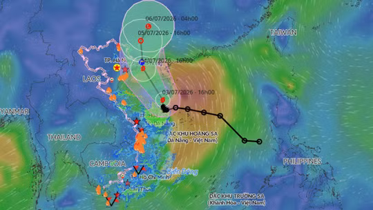 Bão số 1 Maysak giật cấp 11, di chuyển chậm cách đảo Hải Nam (Trung Quốc) khoảng 90km