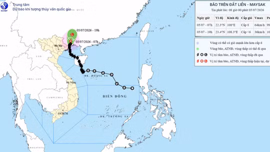 Bão số 1 Maysak đổ bộ đất liền Móng Cái - Quảng Ninh, nhiều nơi mất điện, gió rít liên hồi 