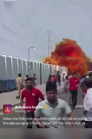 Nổ lớn ở Qatar khi Iran tấn công căn cứ không quân Al Udeid, người dân tháo chạy