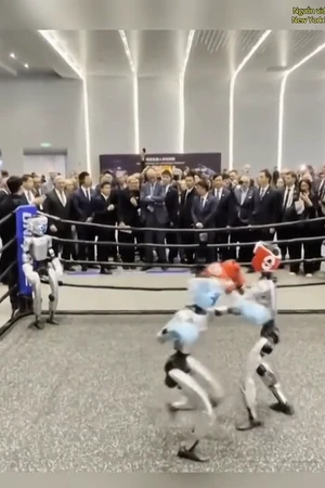 Trung Quốc phô diễn kỹ năng ấn tượng của Robot AI trước Thủ tướng Đức