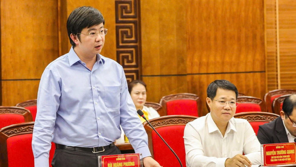 Thứ trưởng Bộ Khoa học và Công nghệ Bùi Hoàng Phương phát biểu tại buổi lễ.