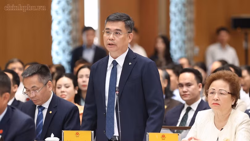 Ông Nguyễn Thanh Tùng - Chủ tịch HĐQT Ngân hàng TMCP Ngoại thương Việt Nam (Vietcombank) - Ảnh: VGP.