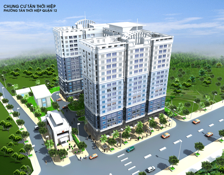 Phối cảnh dự án Chưng cư Tân Thới Hiệp mà Besco dự kiến triển khai Phối cảnh dự án Chưng cư Tân Thới Hiệp mà Besco dự kiến triển khai