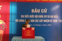 Những lá phiếu sớm của cử tri Đặc khu Bạch Long Vĩ