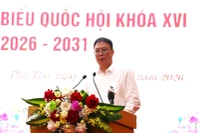 Giáo sư, Viện sĩ Châu Văn Minh, nguyên Ủy viên Trung ương Đảng, Bí thư Đảng uỷ Liên hiệp Hội Việt Nam được Liên hiệp Hội Việt Nam giới thiệu ứng cử đại biểu Quốc hội khoá XVI, đơn vị bầu cử số 1 tỉnh Phú Thọ. Ảnh: Duy Khánh.