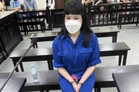 Bị cáo Vũ Thị Thu Nhung, cựu Phó giám đốc Eximbank chi nhánh Ba Đình. Ảnh: N.L.