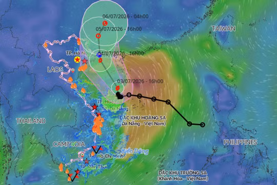 Bão số 1 Maysak giật cấp 11, di chuyển chậm cách đảo Hải Nam (Trung Quốc) khoảng 90km