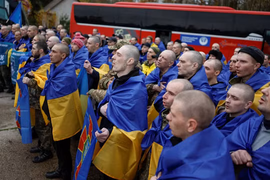 Nga và Ukraine chính thức hoàn tất đợt trao đổi mỗi bên 270 tù nhân