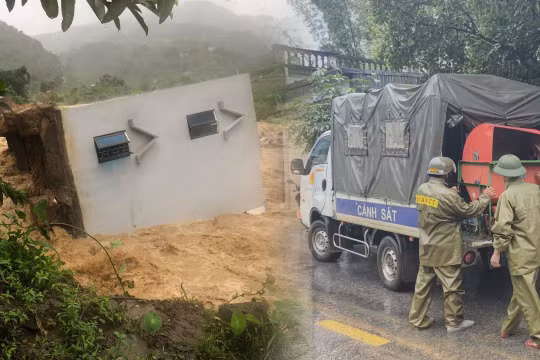Lũ dữ cuốn phăng ngôi nhà 2 tầng ở Lai Châu, 6 người thoát chết trong gang tấc