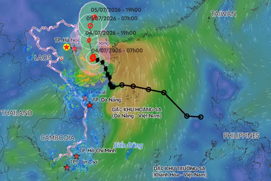 Tin khẩn: Bão số 1 Maysak cách Bạch Long Vĩ 110km, đổ bộ vùng biển Quảng Ninh tối nay 4/7