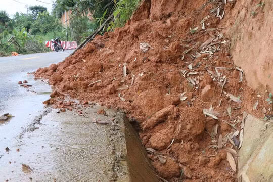 Mưa lớn kéo dài, cảnh báo sạt lở và sụt lún đất tại nhiều khu vực các tỉnh Bắc Bộ, Lâm Đồng