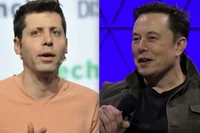 Giám đốc điều hành OpenAI Sam Altman và Elon Musk. Ảnh: Business Insider.