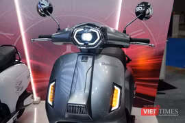 Cận cảnh xe máy điện thương hiệu Việt giá 39 triệu đồng, kiểu dáng gợi nhớ Lambretta