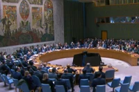 Các nhà ngoại giao tập trung tại Hội đồng Bảo an Liên hợp quốc để thảo luận về cuộc khủng hoảng đang diễn biến nhanh chóng ở Iran và toàn bộ khu vực Trung Đông. Ảnh: UN.