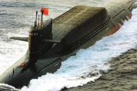 Tàu ngầm mang tên lửa đạn đạo chạy bằng năng lượng hạt nhân lớp Type 094. Ảnh: MW.