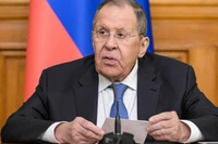 Ngoại trưởng Nga Sergey Lavrov tham dự cuộc họp báo chung với Ngoại trưởng Kenya Musalia Mudavadi sau cuộc gặp của hai người tại Moscow, Nga. Ảnh: Sputnik.