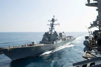 Mỹ đã triển khai nhiều chiến hạm tới khu vực Trung Đông để vây hãm Iran. Ảnh: Getty.