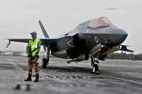Máy bay F-35B của quân đội Anh. Ảnh: Getty.