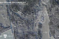 Hình ảnh vệ tinh từ Planet Labs chụp ngày 16/11 cho thấy vị trí mà các nhà nghiên cứu Mỹ tin rằng Nga có khả năng đang triển khai tên lửa hành trình siêu thanh Oreshnik mang đầu đạn hạt nhân mới của mình tại căn cứ không quân Krichev bỏ hoang ở phía đông Belarus. Ảnh: Reuters.