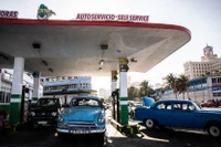 Một trạm xăng ở thủ đô Havana, Cuba. Ảnh: Getty.