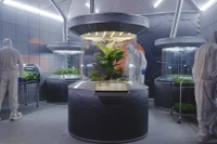 Hình ảnh minh họa ý tưởng về một cơ sở ươm giống cây trồng trên Sao Hỏa. Ảnh: Getty.